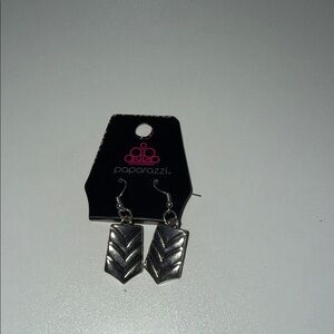 Paparazzi Metallic Chevron Earrings